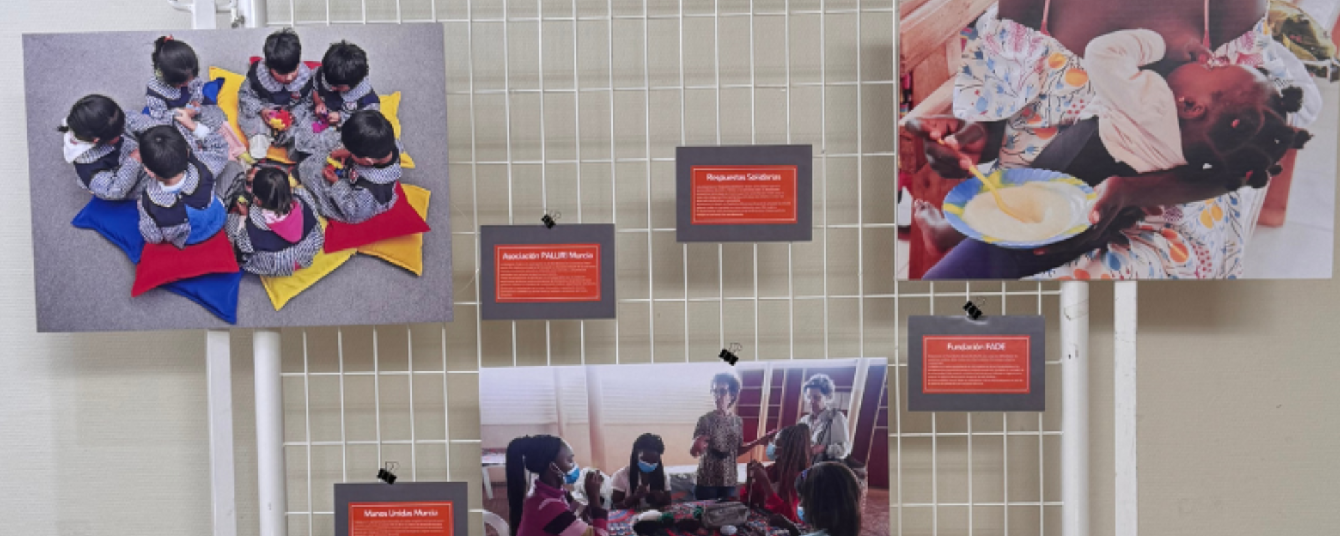 detalle de exposición de fotos